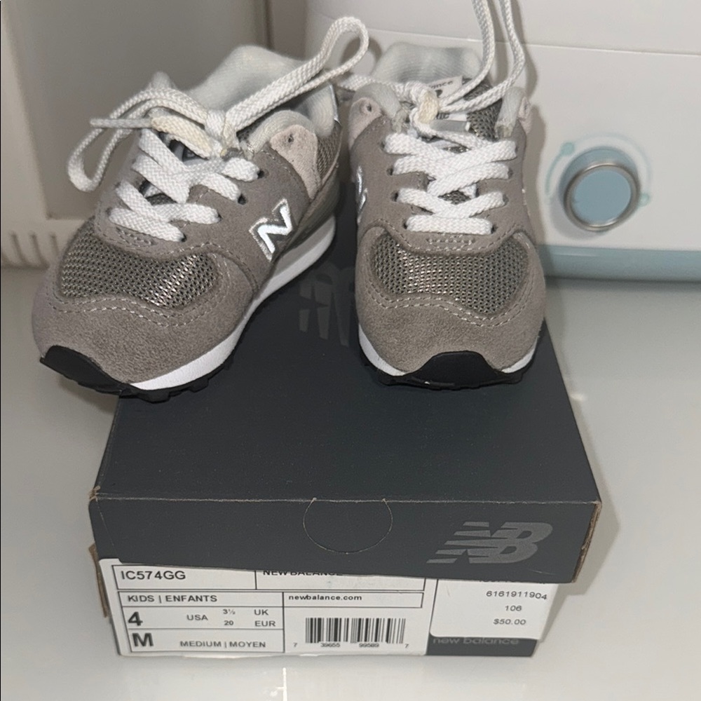 New Balance Kids Gray Sneakers